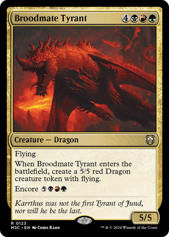 Broodmate Tyrant [Modern Horizons 3 Commander]