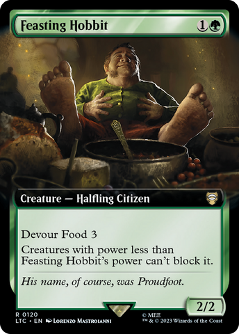 Feasting Hobbit (Extended Art) [The Lord of the Rings: Tales of Middle-Earth Commander]