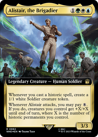 Alistair, the Brigadier (Extended Art) (Surge Foil) [Doctor Who]