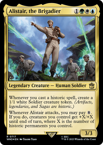 Alistair, the Brigadier (Surge Foil) [Doctor Who]