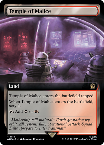 Temple of Malice (Extended Art) (Surge Foil) [Doctor Who]