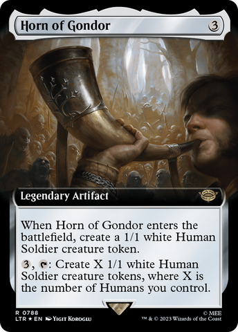 Horn of Gondor (Extended Art) (Surge Foil) [The Lord of the Rings: Tales of Middle-Earth]