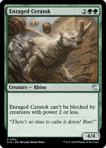 Enraged Ceratok [Ravnica: Clue Edition]