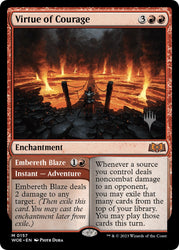 Virtue of Courage //Embereth Blaze (Promo Pack) [Wilds of Eldraine Promos]