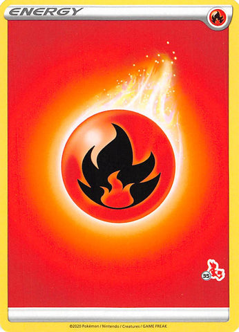 Fire Energy (Cinderace Stamp #35) [Battle Academy 2022]