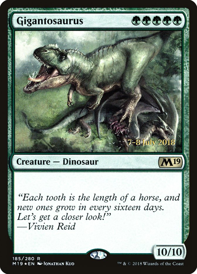 Gigantosaurus [Core Set 2019 Prerelease Promos]