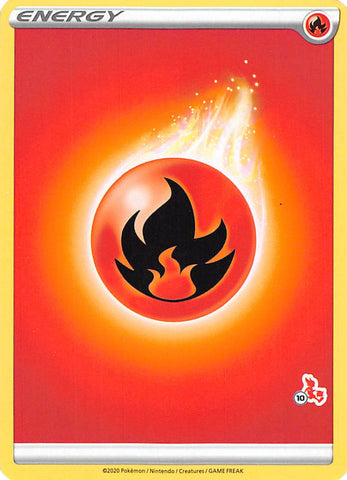 Fire Energy (Cinderace Stamp #10) [Battle Academy 2022]