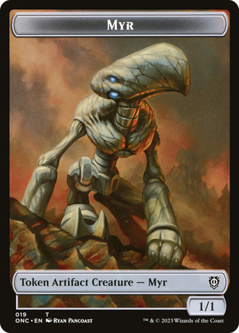 Myr // Thopter Double-Sided Token [Phyrexia: All Will Be One Commander Tokens]