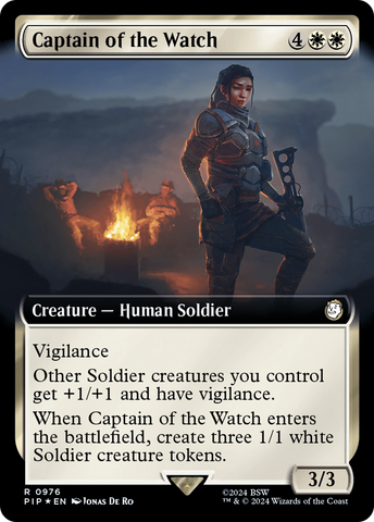 Captain of the Watch (Extended Art) (Surge Foil) [Fallout]