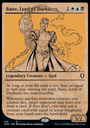 Bane, Lord of Darkness (Showcase) [Commander Legends: Battle for Baldur's Gate]