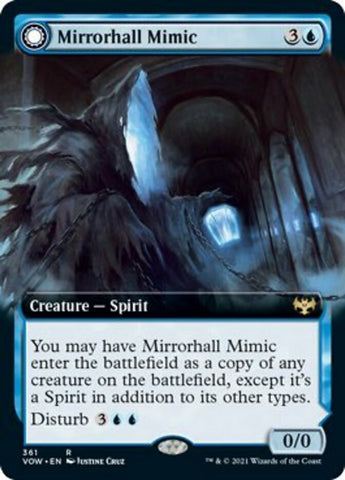 Mirrorhall Mimic // Ghastly Mimicry (Extended Art) [Innistrad: Crimson Vow]