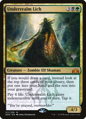 Underrealm Lich (Promo Pack) [Guilds of Ravnica Promos]