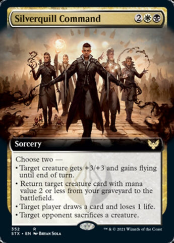 Silverquill Command (Extended Art) [Strixhaven: School of Mages]