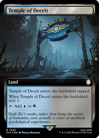Temple of Deceit (Extended Art) (Surge Foil) [Fallout]