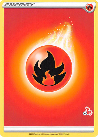 Fire Energy (Cinderace Stamp #8) [Battle Academy 2022]