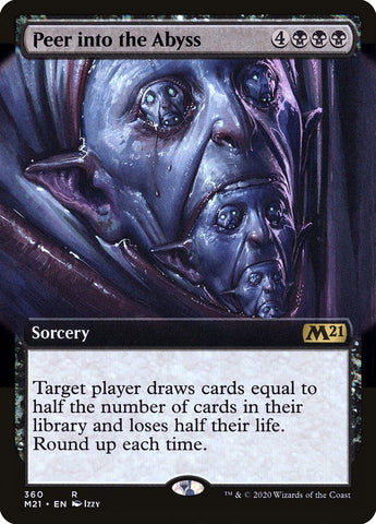 Peer into the Abyss (Extended Art) [Core Set 2021]