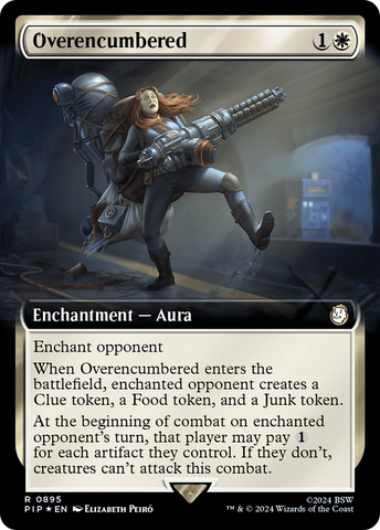 Overencumbered (Extended Art) (Surge Foil) [Fallout]
